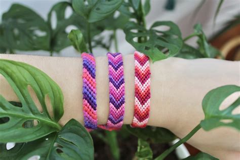 Handmade Chevron Friendship Bracelets In Beautiful And Vibrant Colors