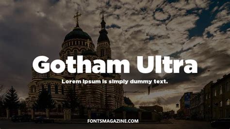 Gotham Ultra Font Download The Fonts Magazine