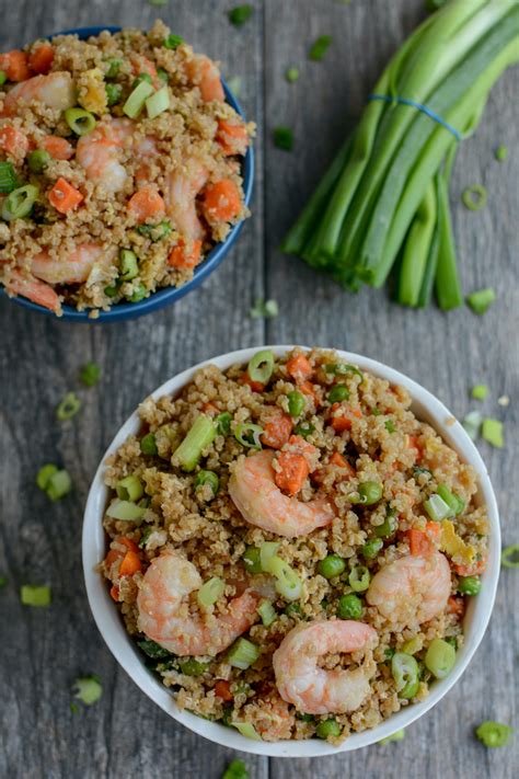 Easy Sheet Pan Shrimp Quinoa Bowl