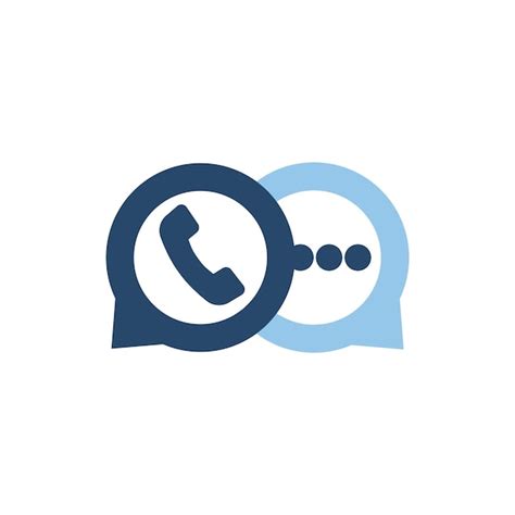 Premium Vector Phone Chat Logo Template Design Vector