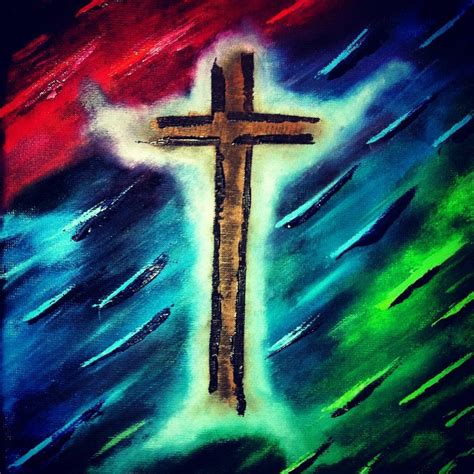 Cross Painting With Instagram Effects By Shaunleesamson Cross