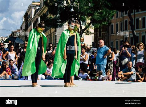 Rome Italy September 29 2019 Celebrations Of The 150th Anniversary Of The Italian Gymnastics