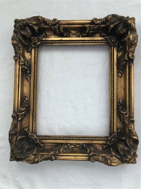 Vintage Pair Ornate Antique Gold Frames 8x10 Art 2 12 Inch Wide
