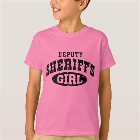 Deputy Sheriffs Girl T Shirt Zazzle