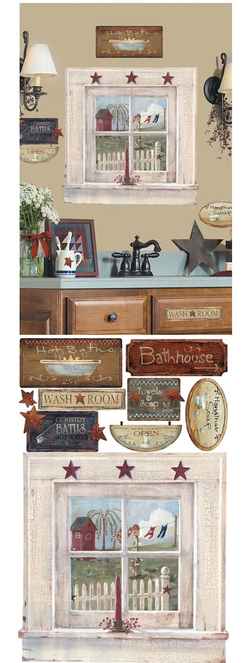 Outhouse decor for bathroom that you need to think. Outhouse Window and Signs Giant Wall Decals