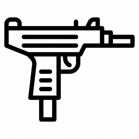 Uzi Shotgun Hunter Arm Pistol Gun Weapons Icon Download On