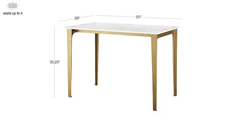 Image With Dimension For Paradigm High Dining Table High Dining Table