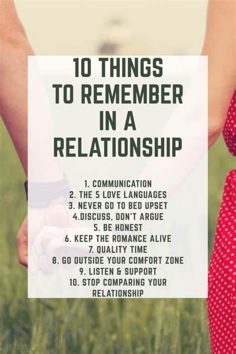 10 Things To Remember In A Relationship Relationship Relationship