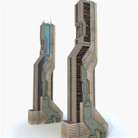 Sci Fi Buildings D Models