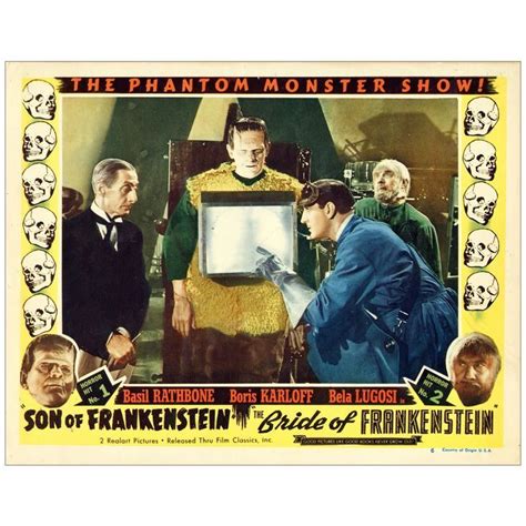 Lot 649 Son Of Frankensteinbride Of Frankenstein Combo Lobby