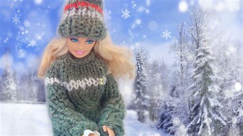 Barbie Snow Play Outfit Fun In The Snow Crystal Winter Movie Winter