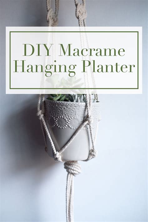 Diy Macrame Hanging Planter Cover Likely By Sea