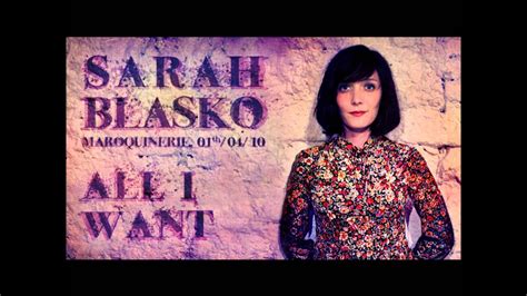 Sarah Blasko All I Want Beny Original Mix Youtube