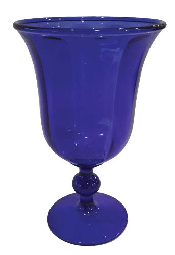 Caspari Durable Bpa Free Acrylic Cobalt Blue Goblets For Indoor And Outdoor Entertaining Acr204