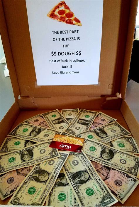 These money gift ideas will wow at any birthday party, christmas exchange, graduation, or any other time of the year because there's a little bit more thought behind how to give the gift. Pizza money ! Graduation, birthday or Christmas gift idea ...