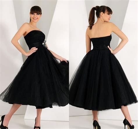 Custom Made Elegant Black Strapless Graduation Prom Dress Corset Short