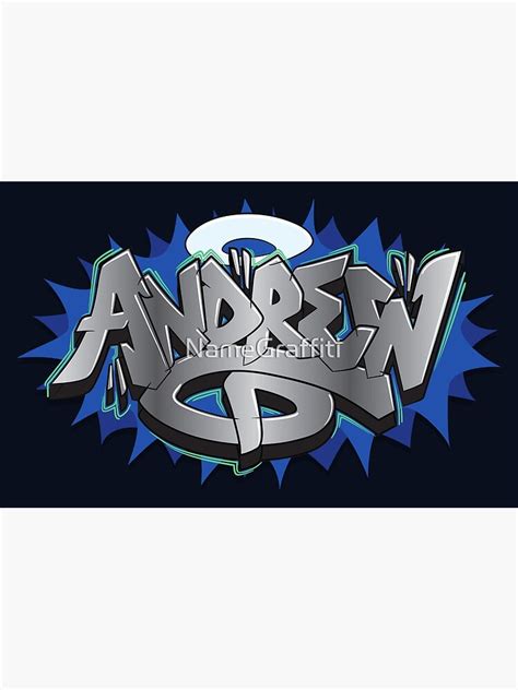 Andrew Graffiti Name Canvas Print For Sale By Namegraffiti Redbubble