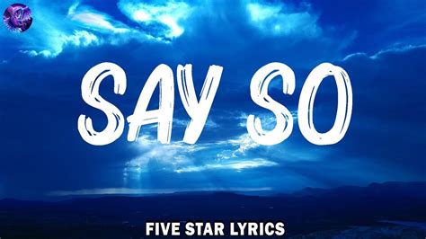 Say So Lyrics Doja Catjames Arthurhalsey Mix Lyrics 2023 Youtube