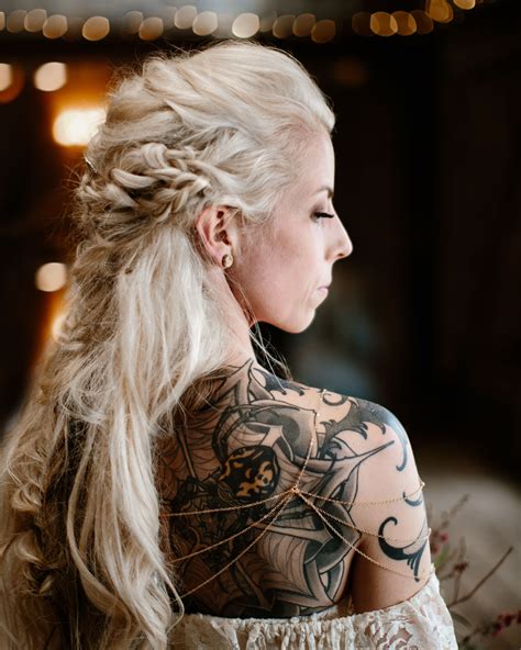 Tattooed Viking Bride In The Mountains Sioux Falls South Dakota