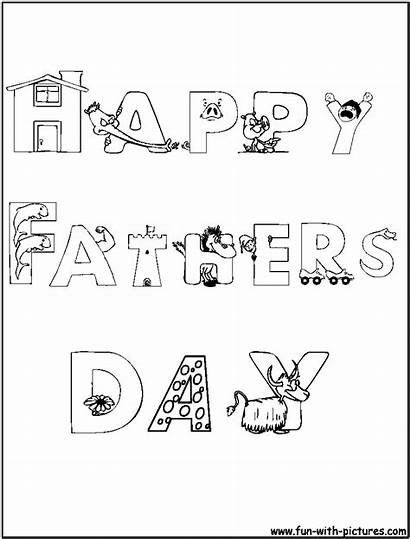 Coloring Pages Father Fathers Printable Happyfathersday Happy