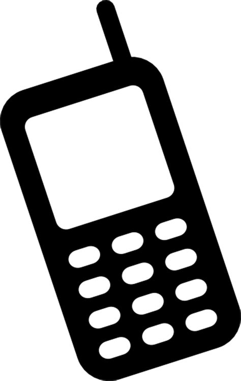Cell Phone Clipart Black And White Free Download On