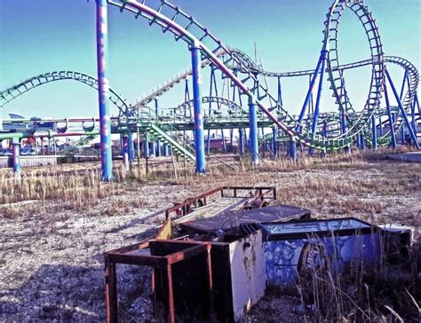 Abandoned Six Flags Amusement Park New Orleans Louisiana