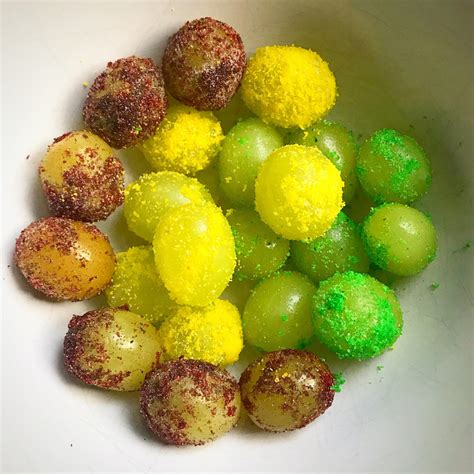 Make Sour Patch Candy Grape Snacks By Tossing Grapes In Lemon Juice