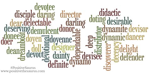 Positive Nouns That Start With D