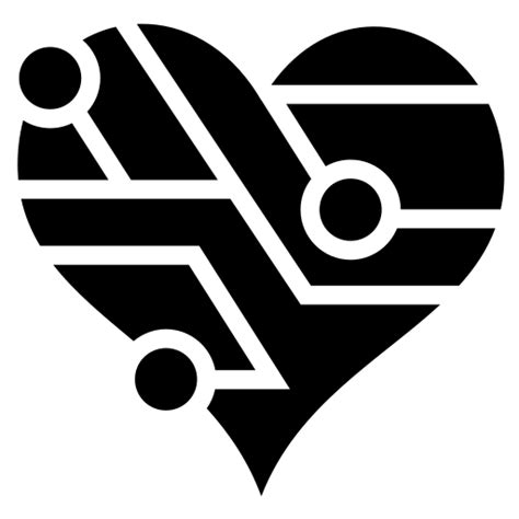 Techno Heart Icon Svg And Png Game