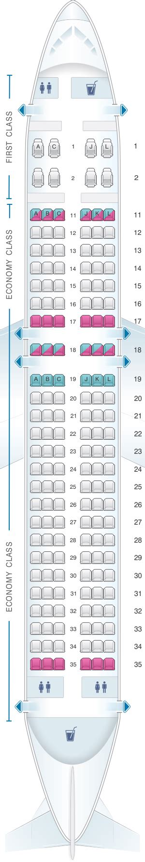 Seat Map Air China Airbus A320 200neo Seatmaestro