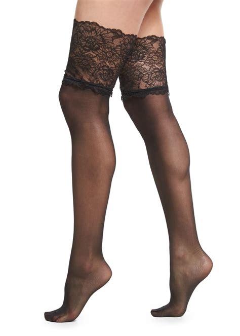 Wolford Lace Filigree Stay Up Thigh High Stockings Bergdorf Goodman