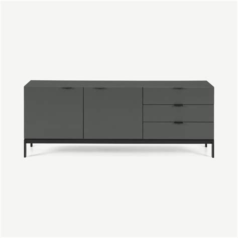 Elona Sideboard Slate Blue And Black Furniture Clearance