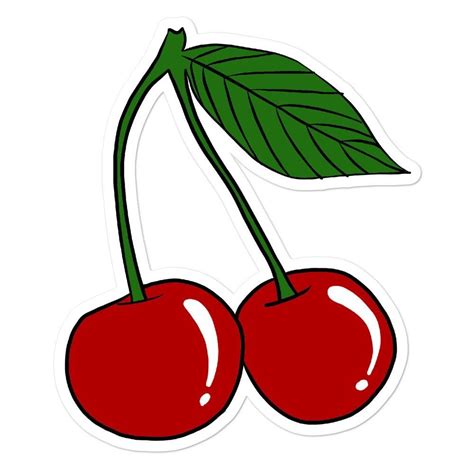 Cherry Sticker Cherry Drawing Aesthetic Stickers Fun Stickers