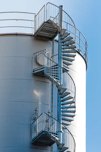 Contact supplier request a quote. Industrial Spiral Stair Circular Stock Photo - Download ...