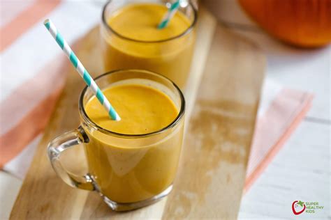Dairy Free Creamy Pumpkin Smoothie Recipe Super Healthy Kids