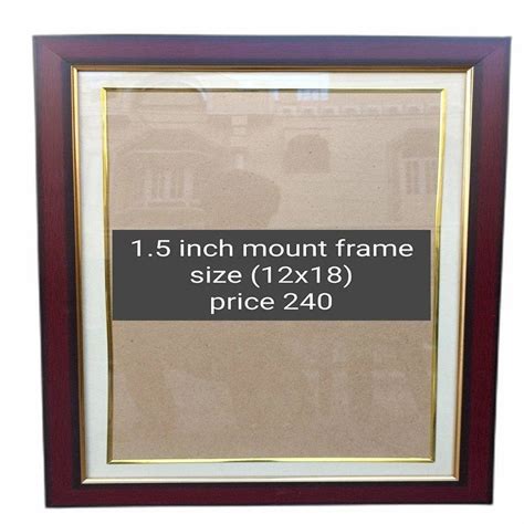 Synthetic Brown 12 X 18 Inch Wall Mounted Photo Frame For T At Rs