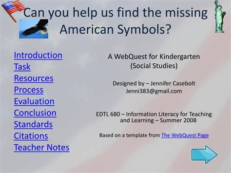 Ppt Can You Help Us Find The Missing American Symbols Powerpoint