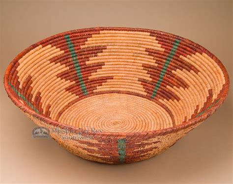 Large Hand Woven Navajo Style Palm Basket 1675 1bc25 Palm Baskets