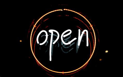 🔥 Download Open Neon Sign Desktop Wallpaper By Cbarnes10 Open