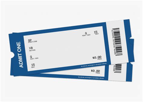 Printable Blank Concert Ticket Template Printable Blank World