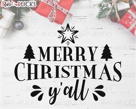 merry christmas y all svg dxf eps png clip art etsy