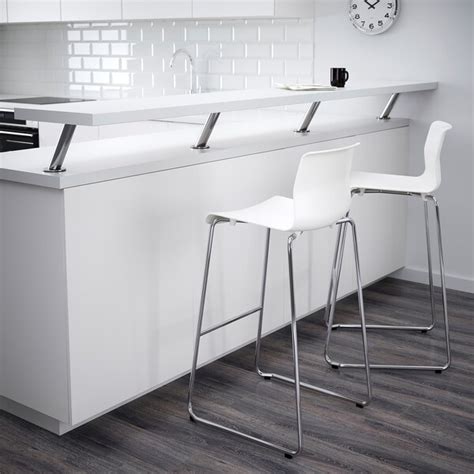 Our bar furniture is perfect for giving your meals and refreshments little lift. GLENN Bar stool - white, chrome-plated - IKEA