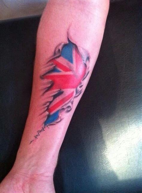 Union Jack Lion Tattoo Tattoideas Union Jack Tattoo Under Skin
