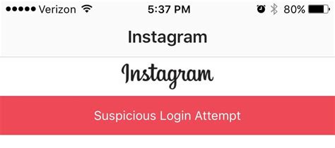 Example Instagram Verification 01 Unusual Security Code