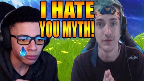 Ninja Calls Out Tsm Myth In A Game Of Fornite Battle Royale Youtube