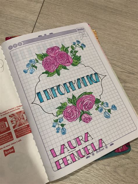 Pin De Laura Sofía Peñuela En Deco Note Carátulas Para Cuadernos