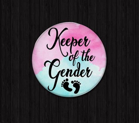 Gender Reveal Pins Boy Or Girl Buttons He Or She Pins Gender Etsy