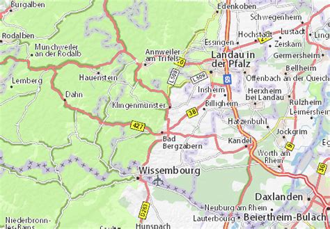 Michelin Landkarte Gleiszellen Gleishorbach Stadtplan Gleiszellen