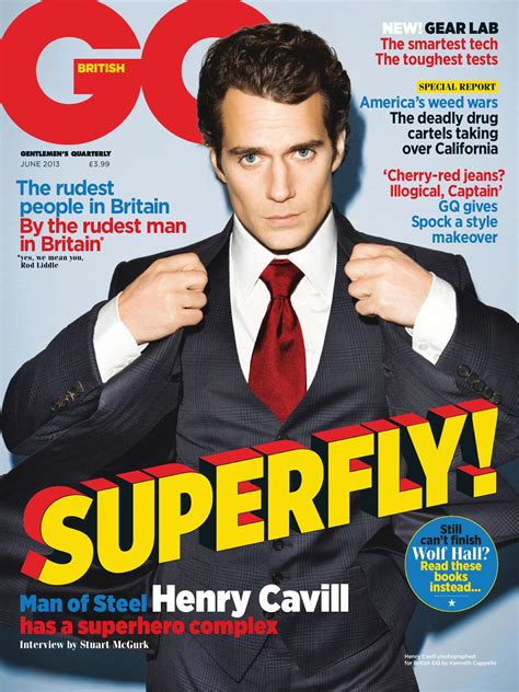 Henry Cavill On The Cover Of British Gq Magazines June 2013 Edition The Fashionisto