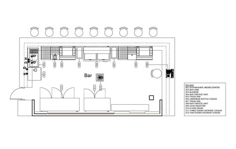 Restaurant Bar Layout Plan 0708201 Inox Kitchen Design